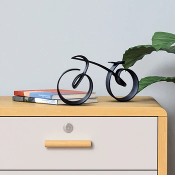 Acrylic Minimalistic Bicycle Sculpture Home Decoration 1