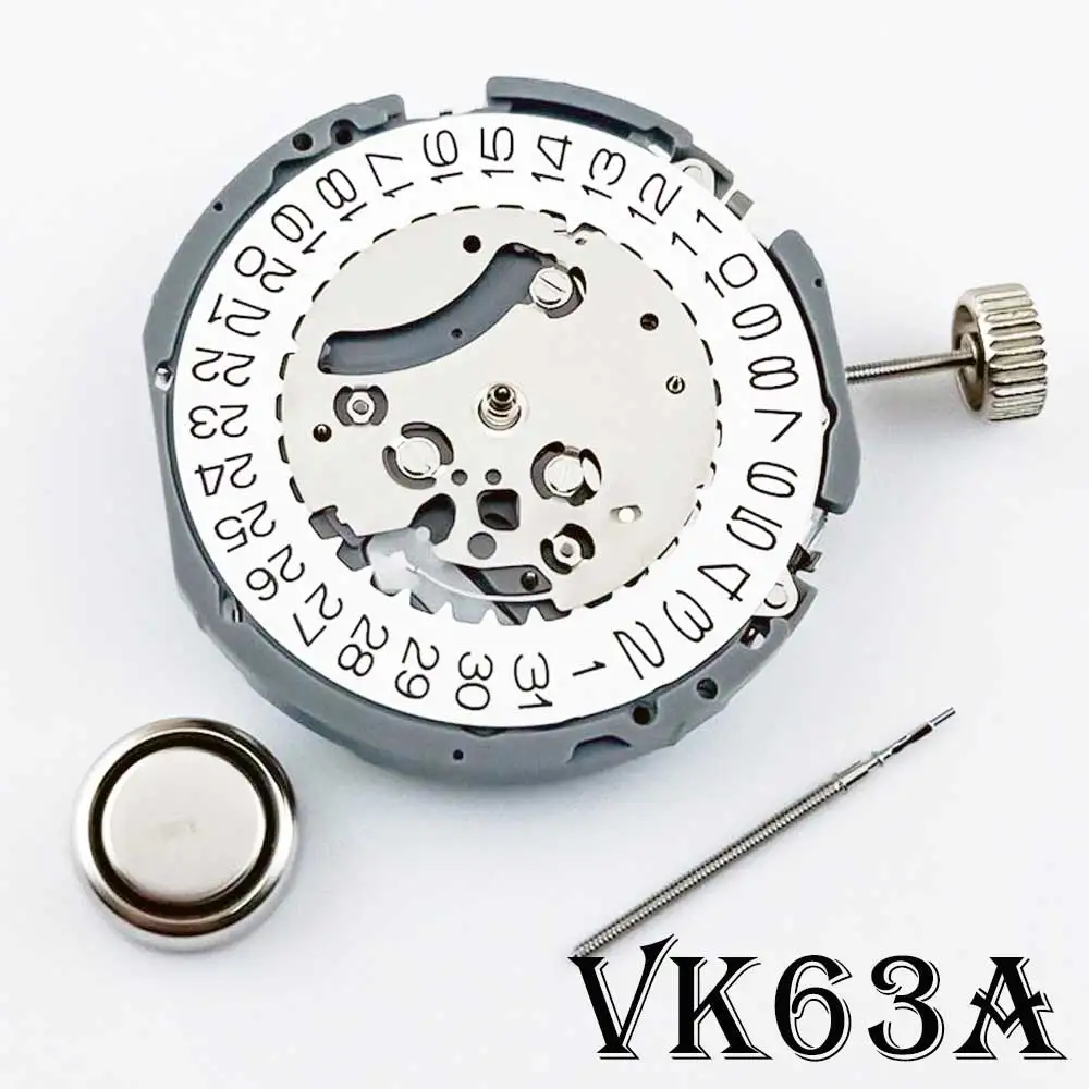 Japanese imported quartz movement VK63 24-hour 3 o'clock calendar multi thumbnail 6