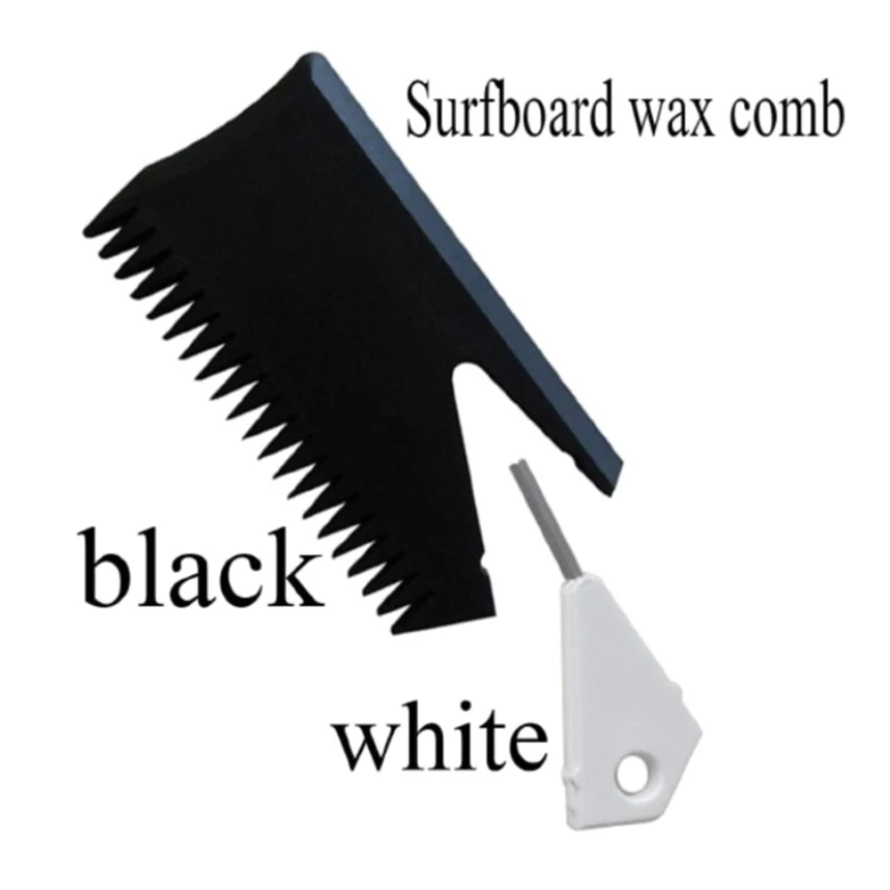 Surfboard Wax Comb with Fins Key NonSlip Plastic Wax Scraping Comb Scraper Scraping Remover Maintenance Tool