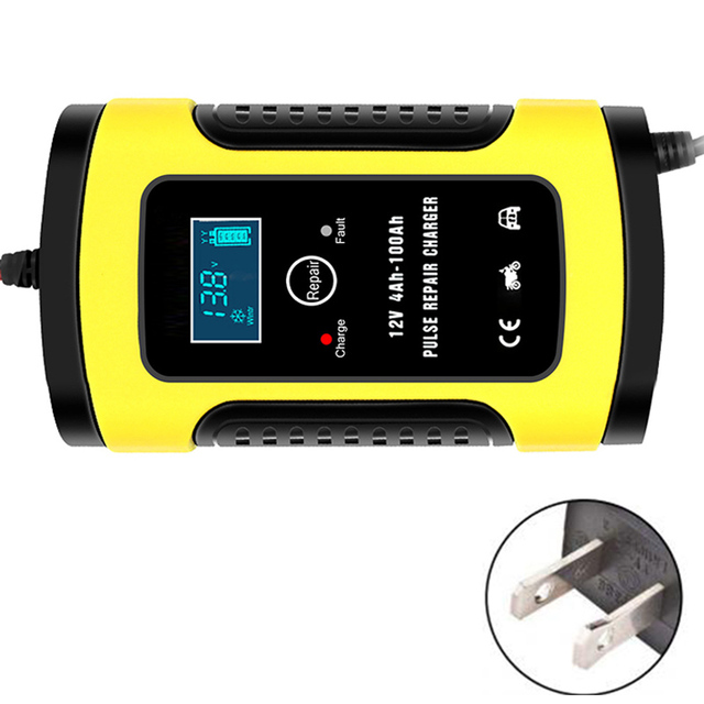 Battery Charger Digital LCD Display Full Automatic 12v Car Battery Charger Power Puls Repair Chargers Wet Dry Lead Acid