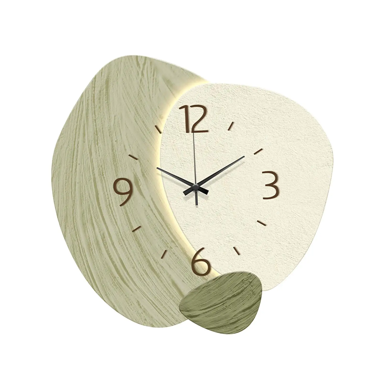 Orologio da parete silenzioso facile da leggere elegante orologio da parete semplice decorazione da parete per camera da letto cucina ufficio bagno camera dei bambini