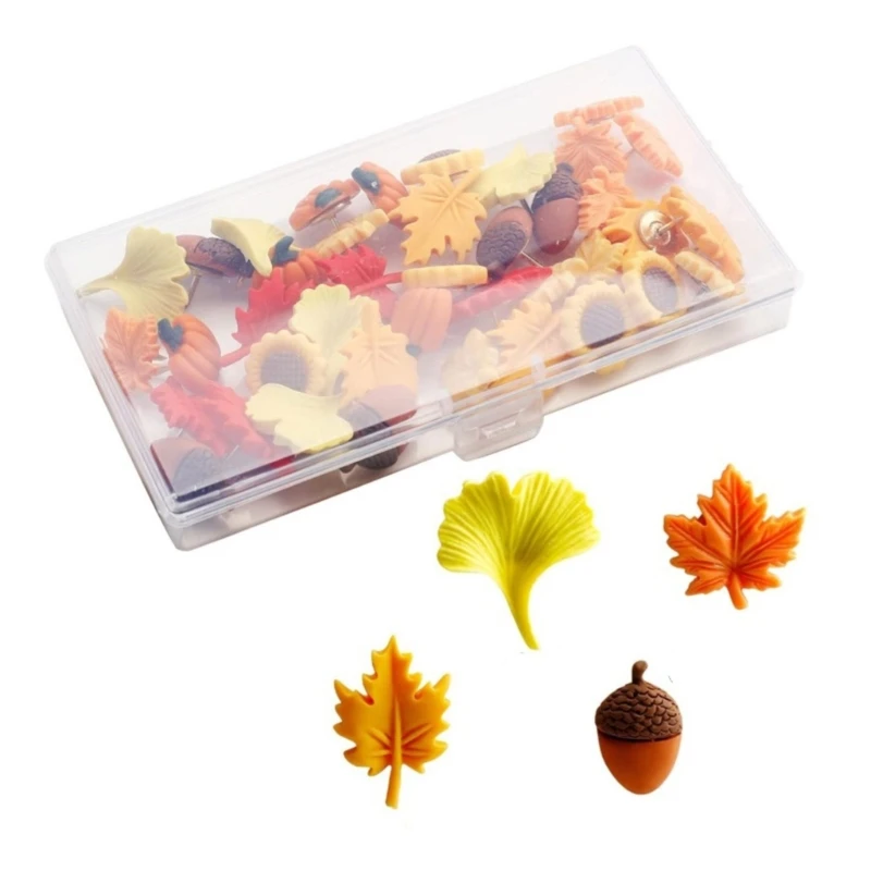 Flower Push Pins Decorative Thumbtacks Cork Notice Board Thumb Tacks for Office