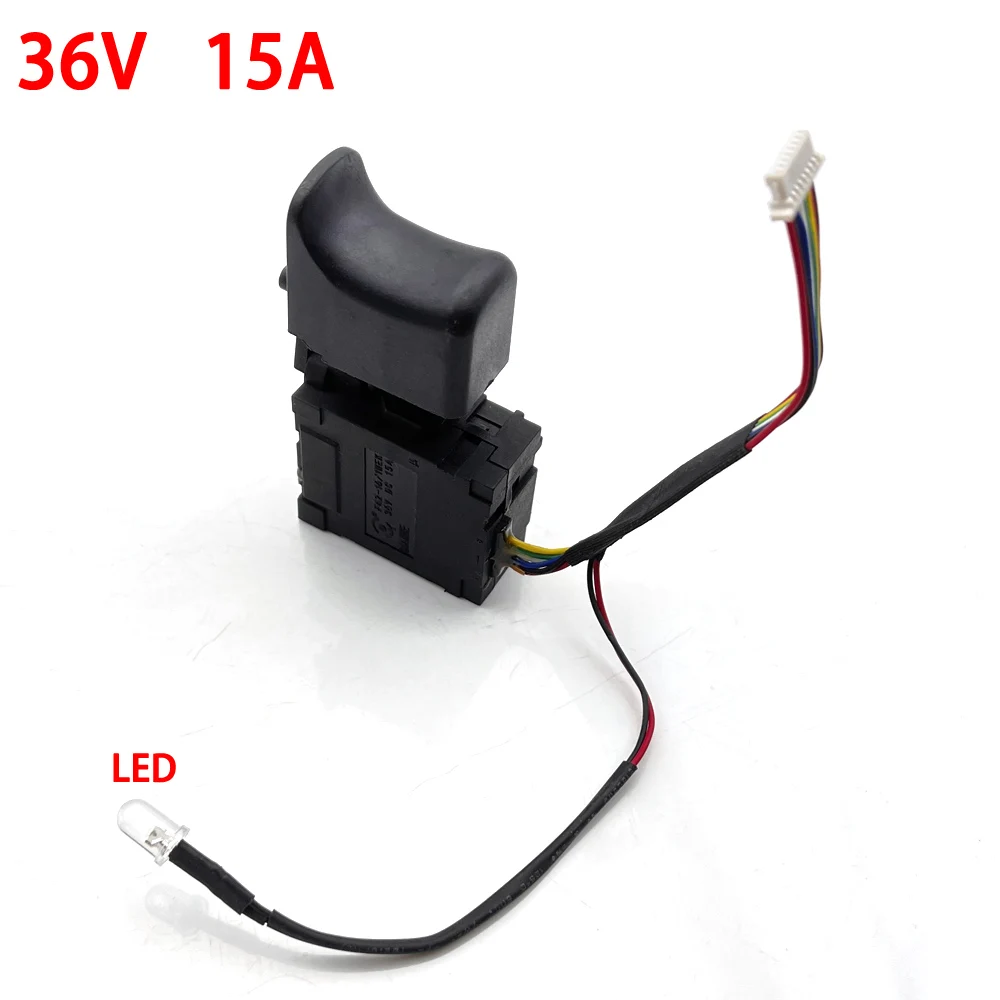 Black15AElectricDrillSwitchAdjustableDrillSpeedControllerBrushlessCWCCWCordless