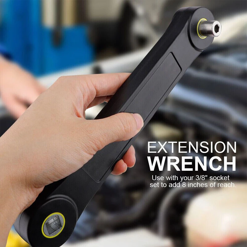 Universal Extension Wrench Set Combination Torque Wrench with 3/8inch 1/4inch Adapter DIY Car Vehicle Repair Hand Tool