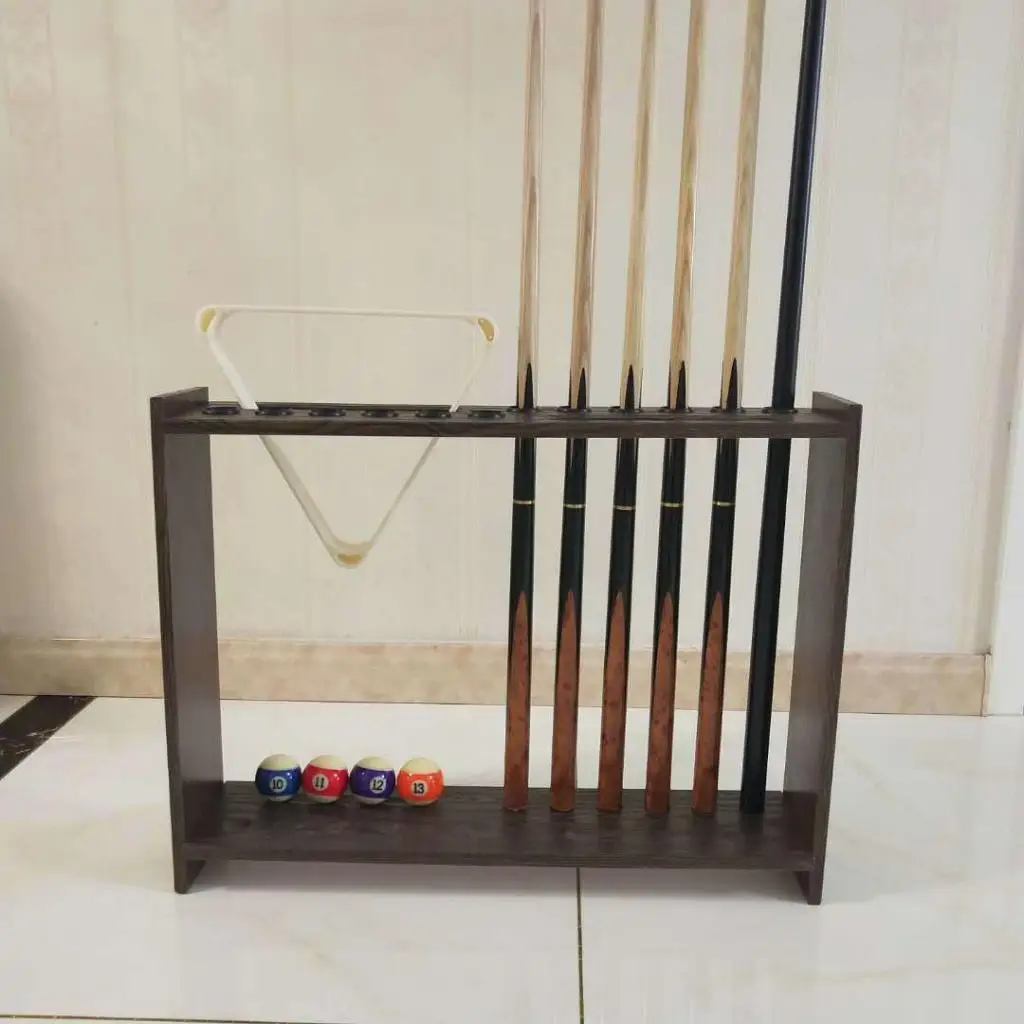 Portable Billiards Pool Stick Rack Holder Floor Stand Wall Mounted Pool Table Holds 12 Pool Rod Organizer Billiards Accessories