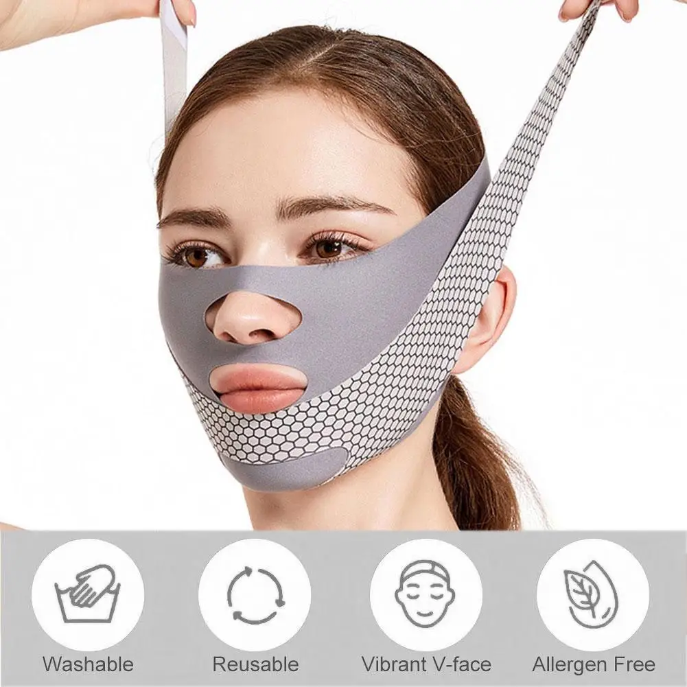 1 Pz Lifting Del Viso Con Viso V Shaper Fasciatura Dimagrante Viso Rilassamento Forma Lift Ridurre Doppio Mento Viso Set Di Massaggio Fascia Sottile
