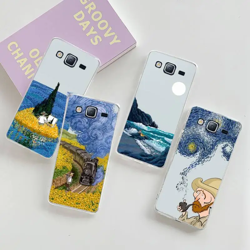Van Gogh Starry Night Painting Custodia Per Telefono Trasparente Per Samsung Galaxy A S Note 23 52 22 20 21 51 71 12 50 10 30 Fe Ultra Plus