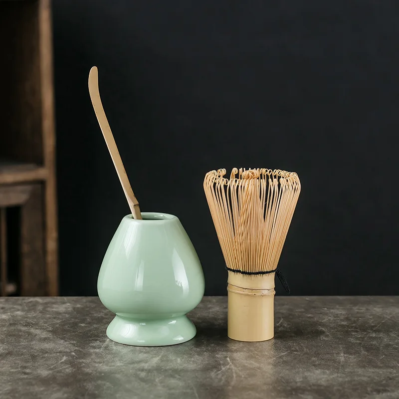 1--8pcs/set traditional matcha giftset bamboo matcha whisk scoop ceremic Matcha  Bowl Whisk Holder japanese tea sets - AliExpress