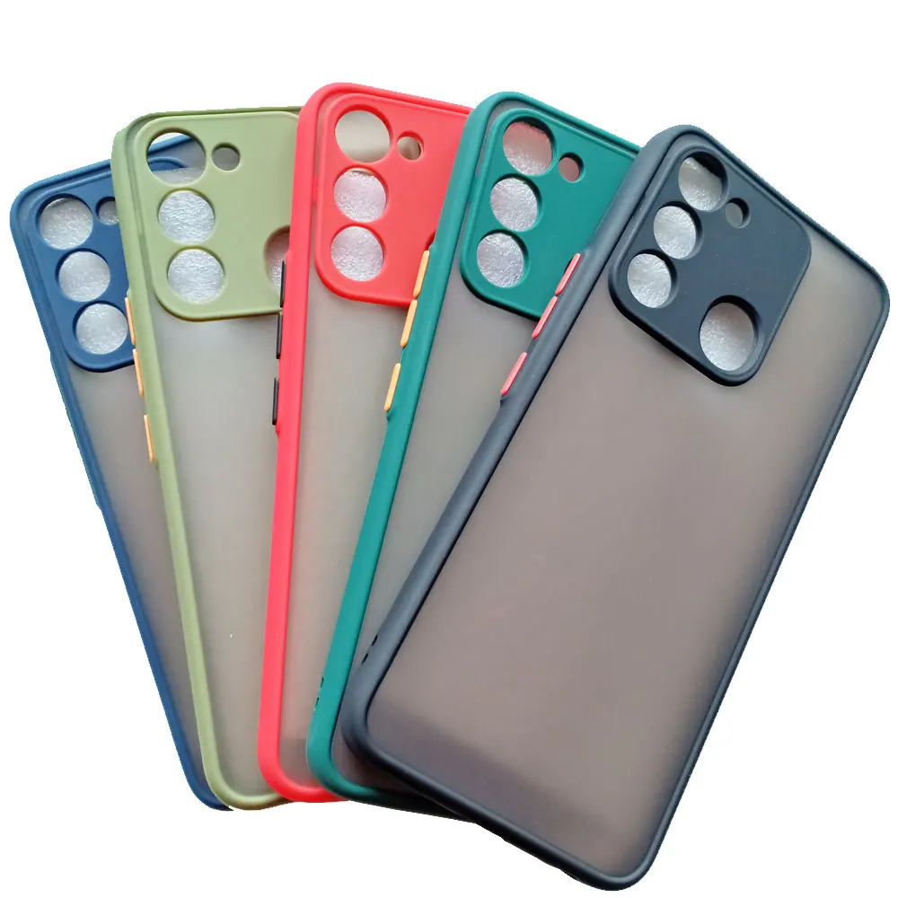 Silicone Frame Clear Frosted Translucent Phone Case