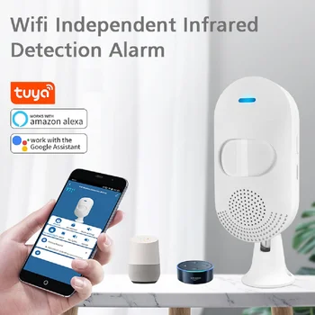 PIR Motion Detection Alarm Independent WiFi Infrared Alarm Detector Wireless Infrared Sensor APP Control for Home 1