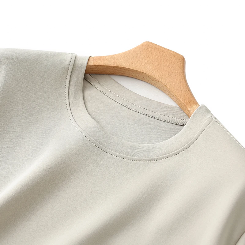 100% Pure Cotton Sweater Men's Round Neck Pullover 2024 Spring Autumn New Long Sleeved Sweater Casual Loose Knit Bottom Thin 4
