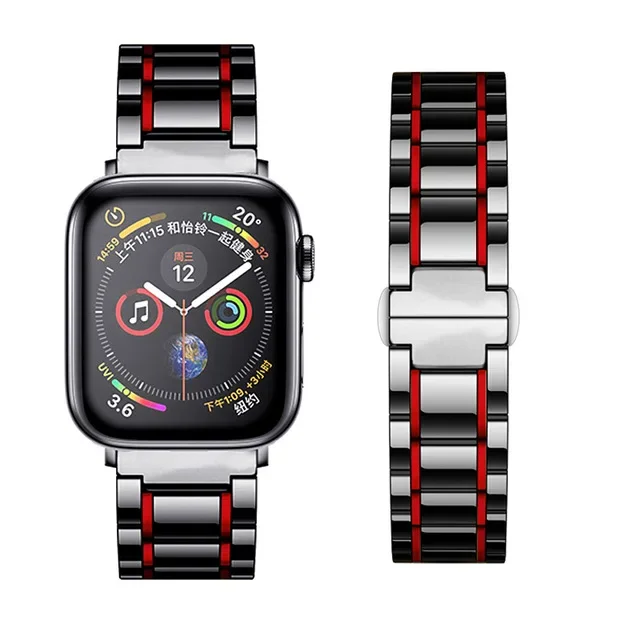 Elegant Ceramic Metal Watch Strap Replacement Bracelet Wristband