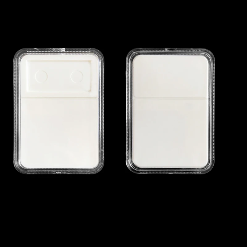 4 Pcs Transparent Stamp Display Box - Plastic Storage Cases For Collectors, Clear Organizer For Stamps & Small Items