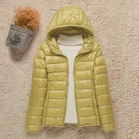 Women Winter Coat 2022 New Ultra Light White Duck Down Jacket Slim Women Winter Puffer Jacket Portable Windproof Down Coat - Image 2