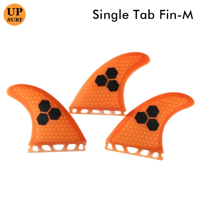 Single Tabs M Fin yellow Honeycomb Surfboard Fins Single Tabs Fibreglass Fins Surf Quilhas Paddle Board