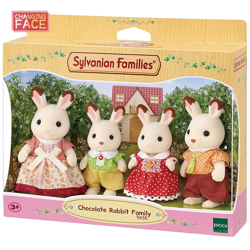 Original Sylvanian Family Animal Baby Series Chocolate Rabbit Dog Persiano Cat Dolls Toys Play House Toys Regali Di Compleanno Per Bambini