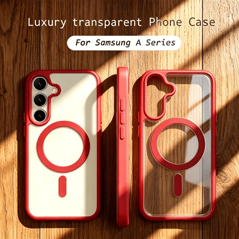 Sleek Acrylic Magnetic Transparent Phone Protection Case