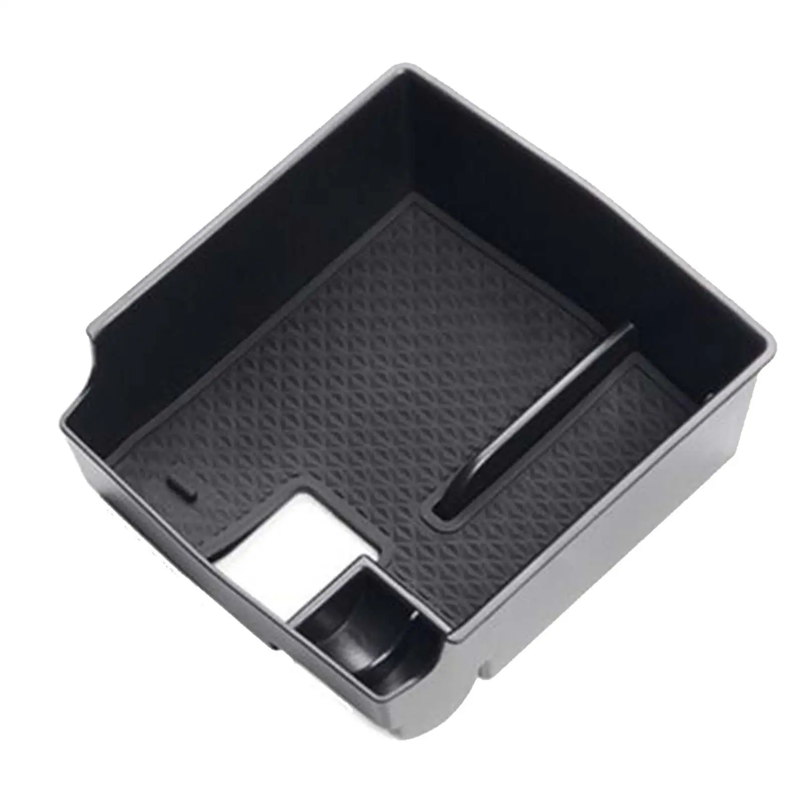 

Car Armrest Organizer 16x16x6cm Black Durable Center Console Organizer Tray