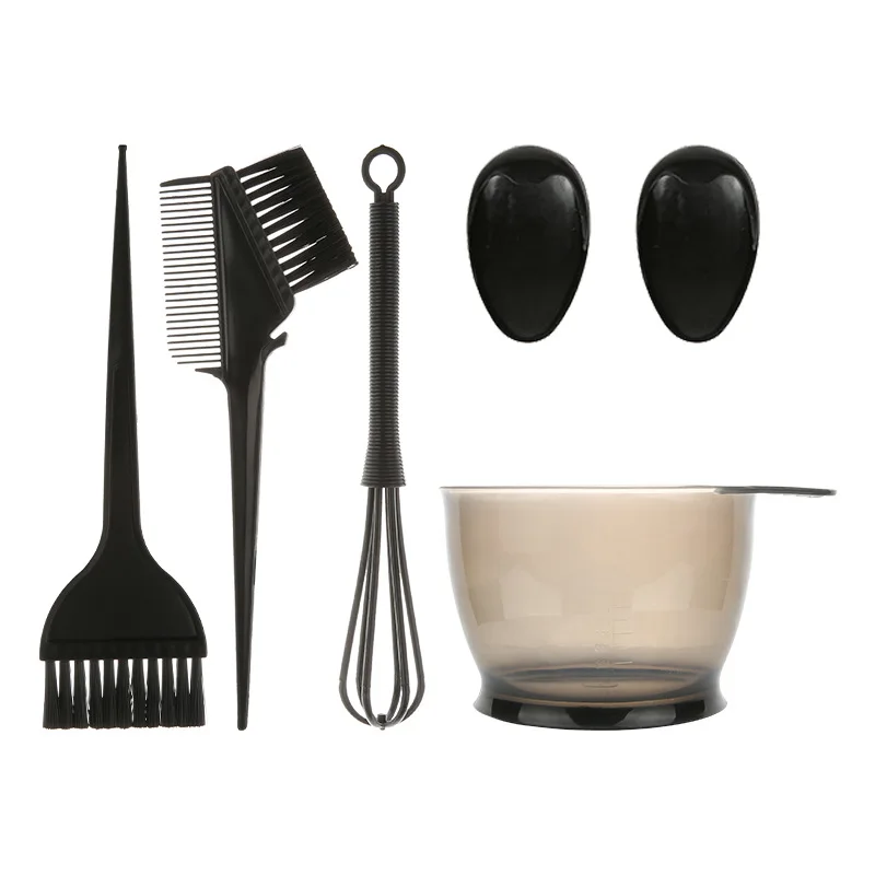 

New Hair Dye Color Brush Bowl Set with Ear Caps Dye Mixer Hair Tint Dying Coloring Applicator Hairdressing Styling Accessorie