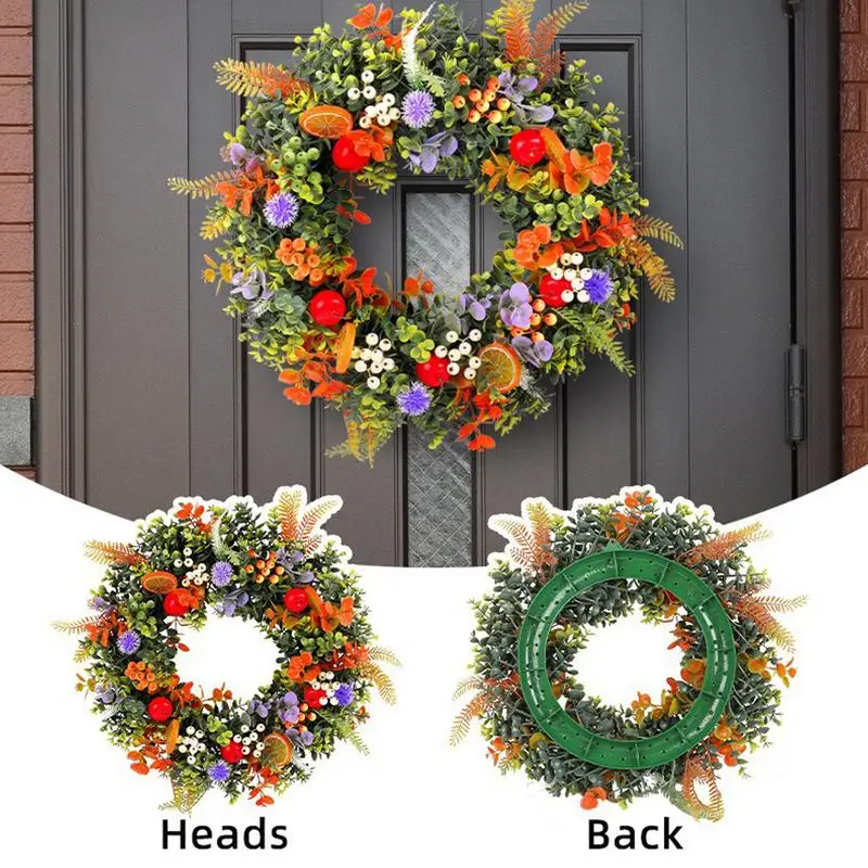 

Spring Door Wreath Suitable Interior Window Spring Decorations Summer Wreath Berries and Leaves Porch Home Wall Decorations