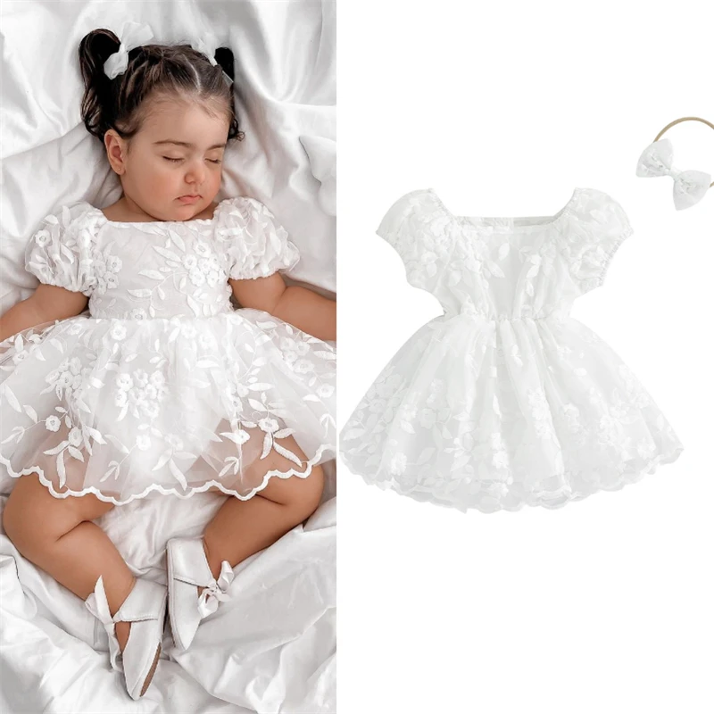Suealasg Baby Girl Romper Dress Fly Sleeve Flower Embroidered Tulle Bodysuits Dress 3m 6m 12m 18m Newborn Girls Summer Birthday Clothes E2442dec 4476 42f3 9f24 2dbb759cef89.5754953fe1b0b1ea26f45fe70a992659