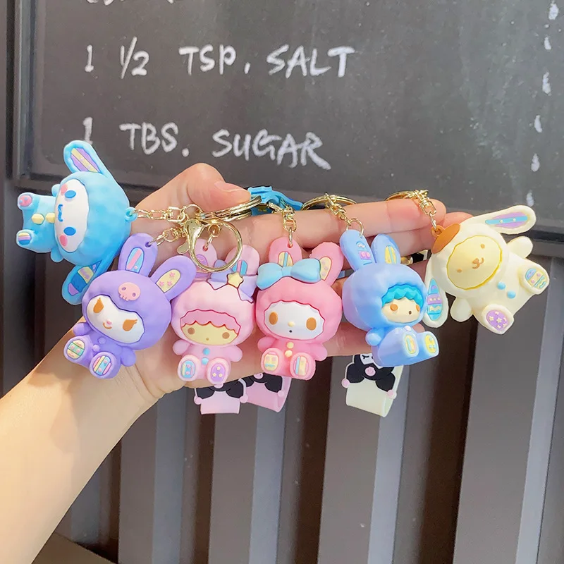 

Sanrio аниме брелок Kawaii My Melody брелок мультяшный автомобильный брелок женская сумка Подвеска Украшения для детей подарок бесплатная доставка