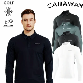 CAIIAWAV Golf Long Sleeve Golf Men's Polo 1
