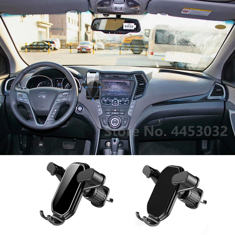 Universal Gravity Car Cell Phone Holder For Hyundai Carnival Elantra ...
