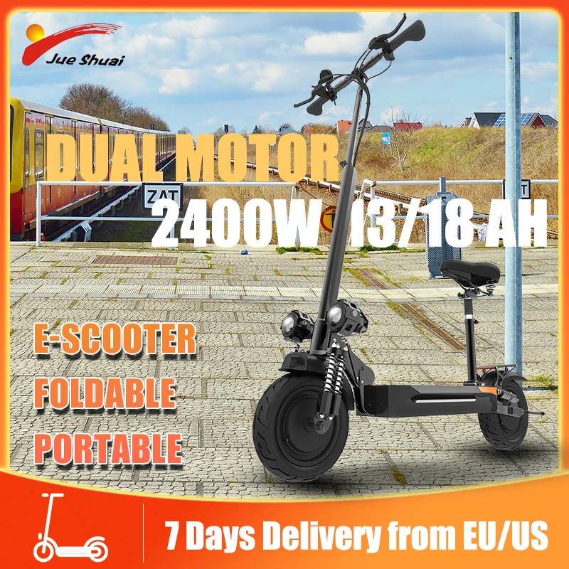 Jueshuai Electric Scooter Dual Motor 67km/h Long Range 70km Electric
