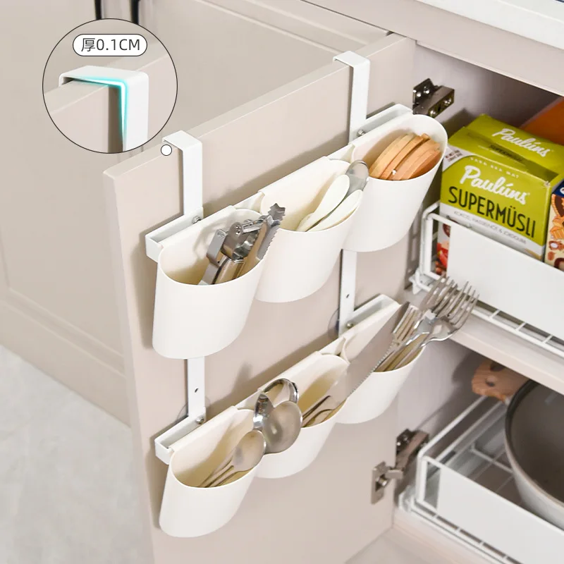 

Настенная трубка для палочек для еды, кухонная стойка, настенный подвесной инструмент без отверстий, подставка для резки, дренажный алюминиевый ящик для палочек, коробка для хранения