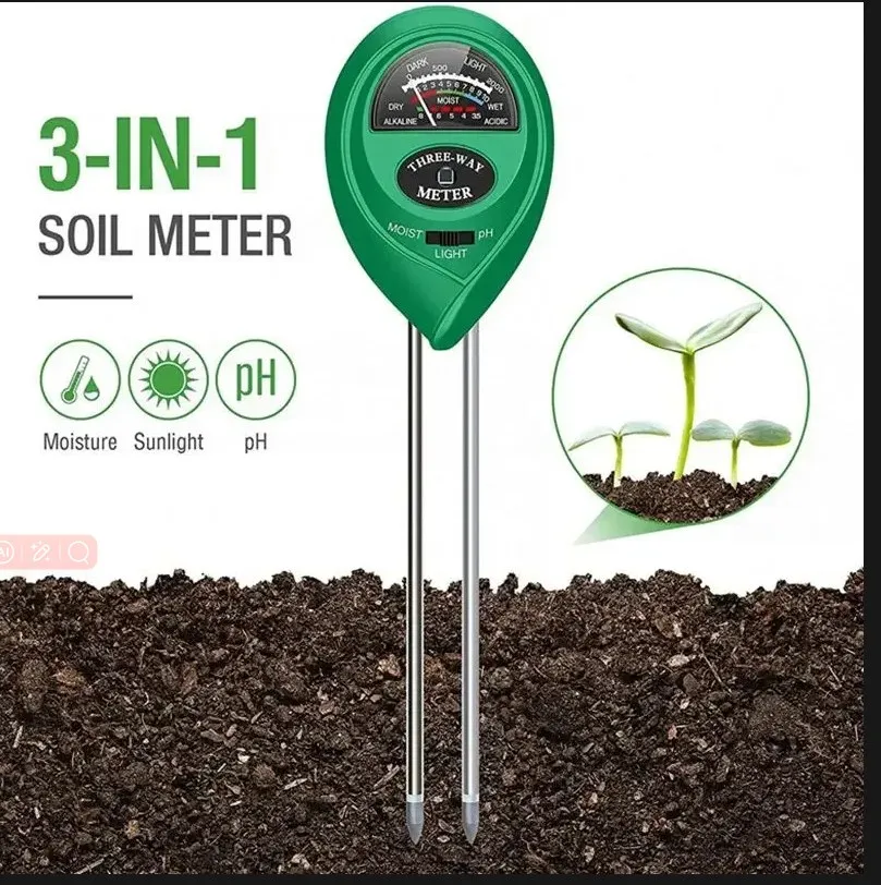 3 In1 Moisture Sunlight PH Meter Soil Water Acidity Humidity Light Tester