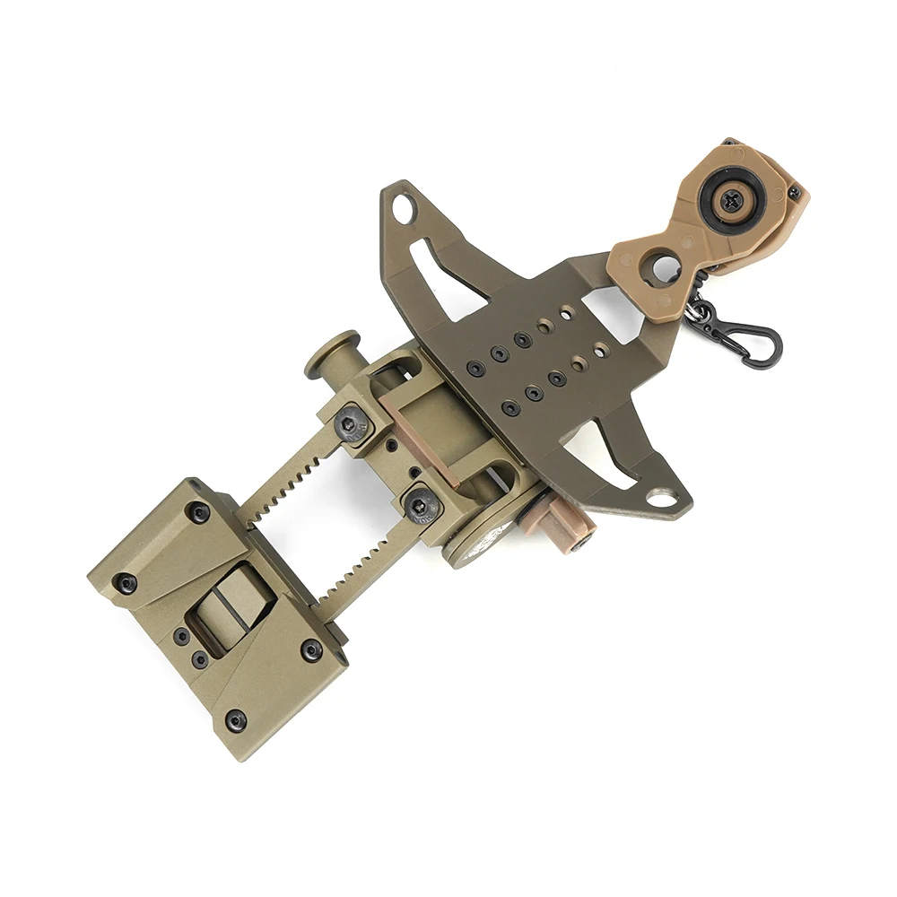 전술 L4G30 NVG 마운트, 3 홀 브래킷, 랜야드, 헬멧 NVG 사냥 액세서리, 금속 소재