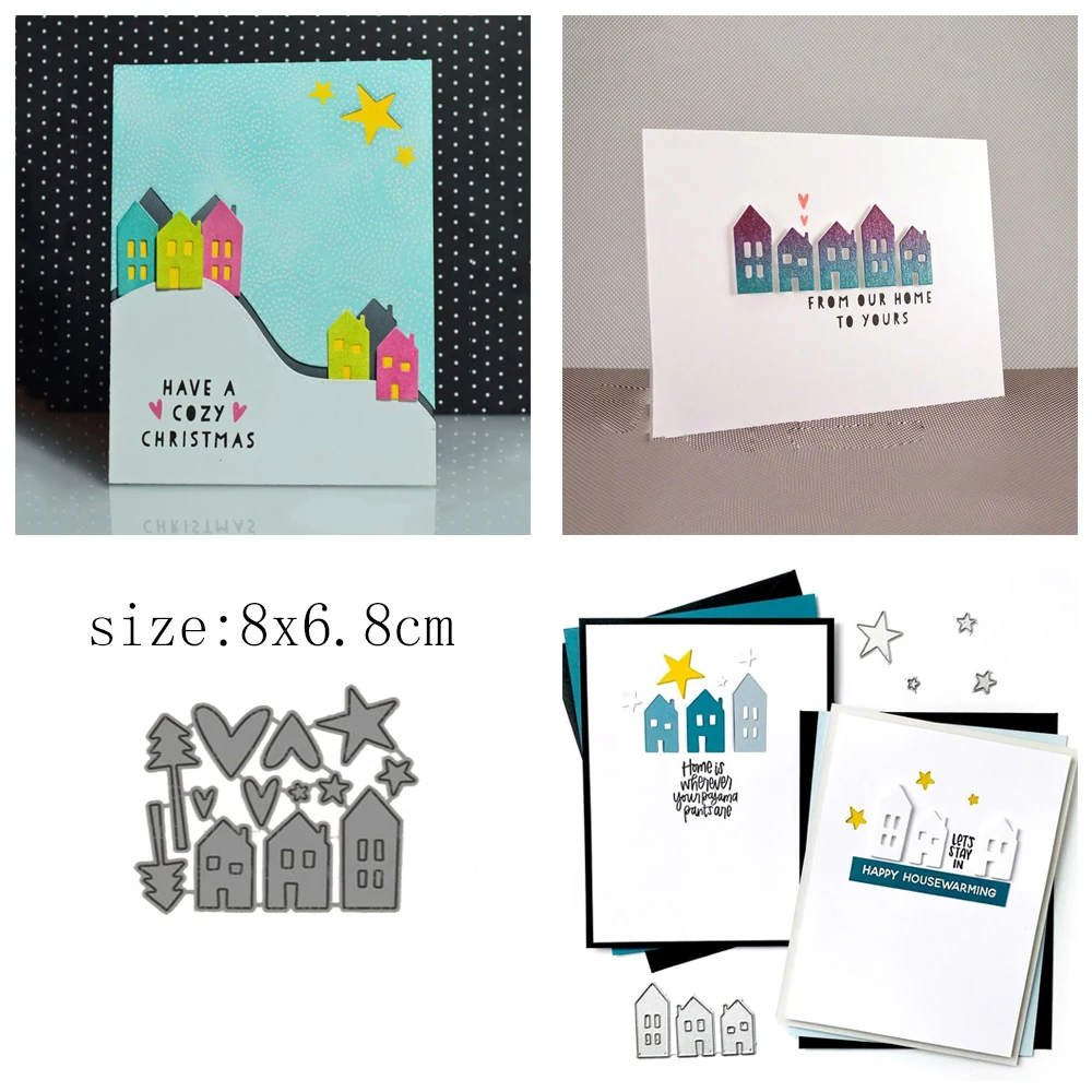 

Distant City Photo Album Metal Cutting Dies DIY Scrapbooking Photo Album Decorative Embossing Paper Card Crafts Die Set New 2022