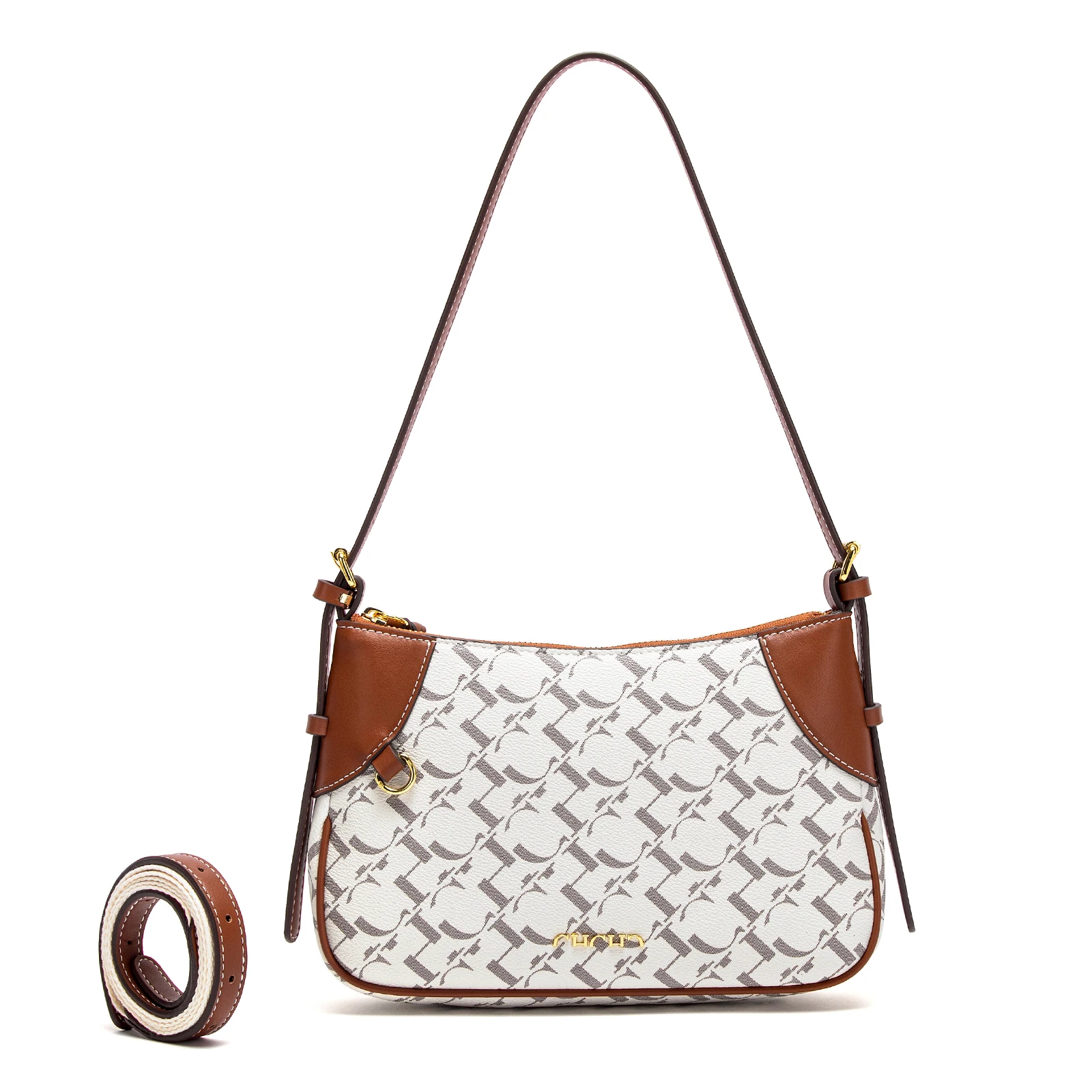 حقيبة كتف نسائية من CHCH لصيف 2025، تتميز بتصميم ه...