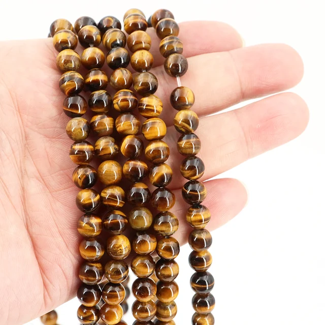 SOSMAR 300 Cuentas Redondas de Piedras Preciosas Naturales