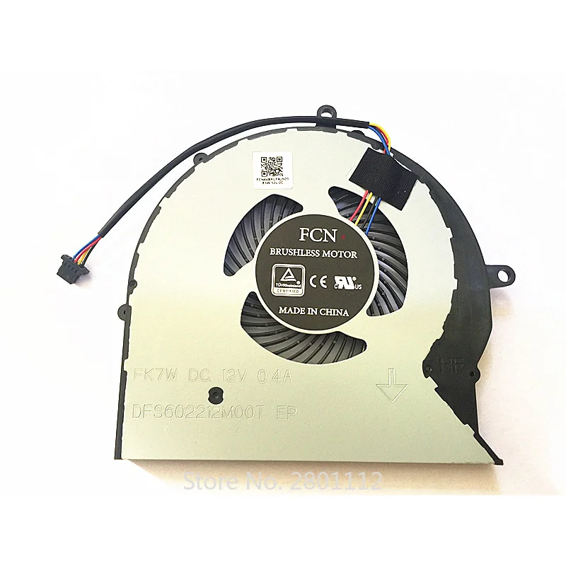 NEW CPU GPU Cooling Cooler Fan for ASUS GL703 ROG STRIX GL703V GL703VD GL703VM 4PIN 12V Laptop Fan