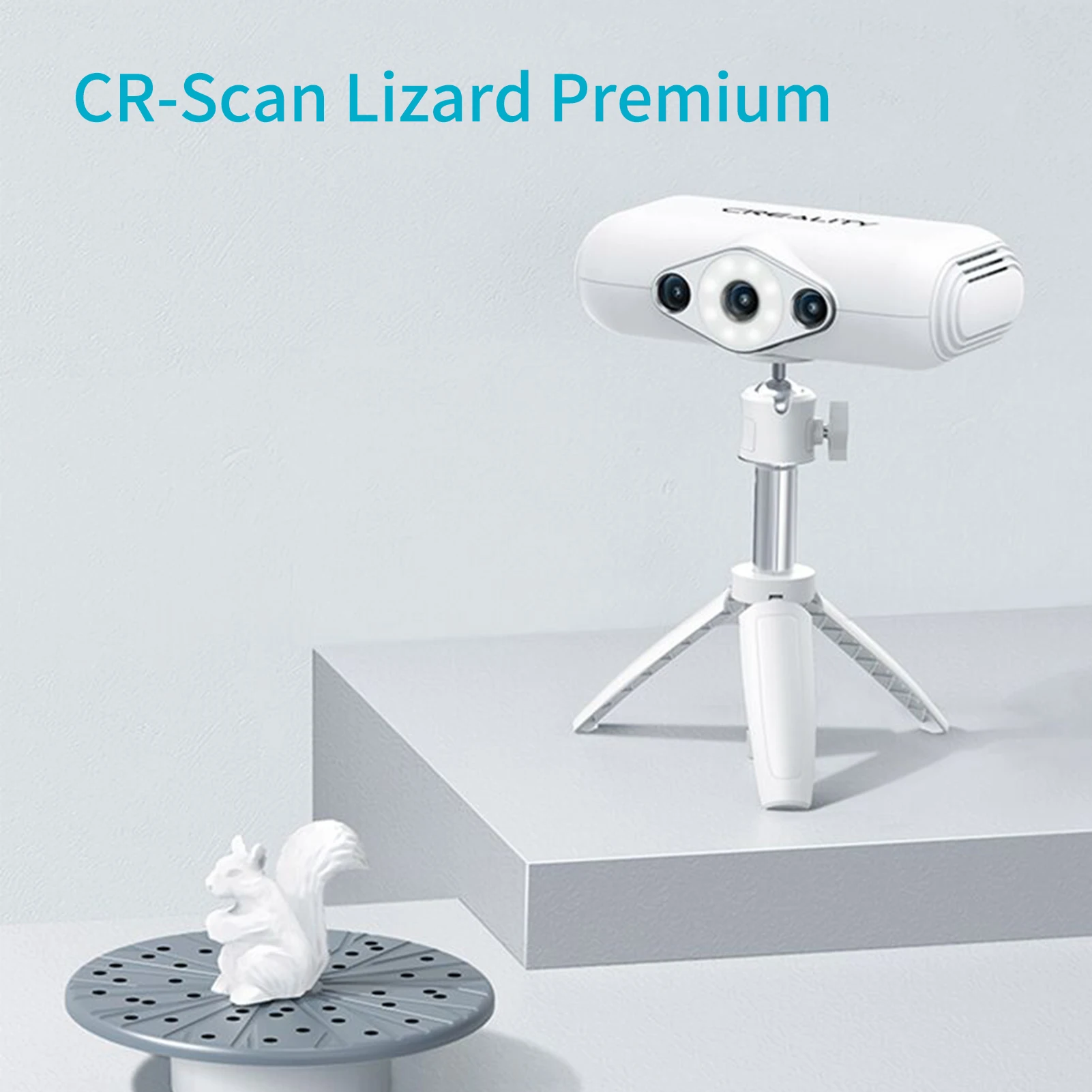 Creality CR-SCAN 도마뱀 프리미엄 휴대용 3D 스캐너, 검정색 물체 스캔, 스틱 프리 스캔, 모든 3D 프린트, 0.05mm 정확도 스캔