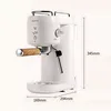 20Bar dual head drip pump pressure 220V 110V semi-automatic espresso machine 1000ml water tank simple one click operation 6