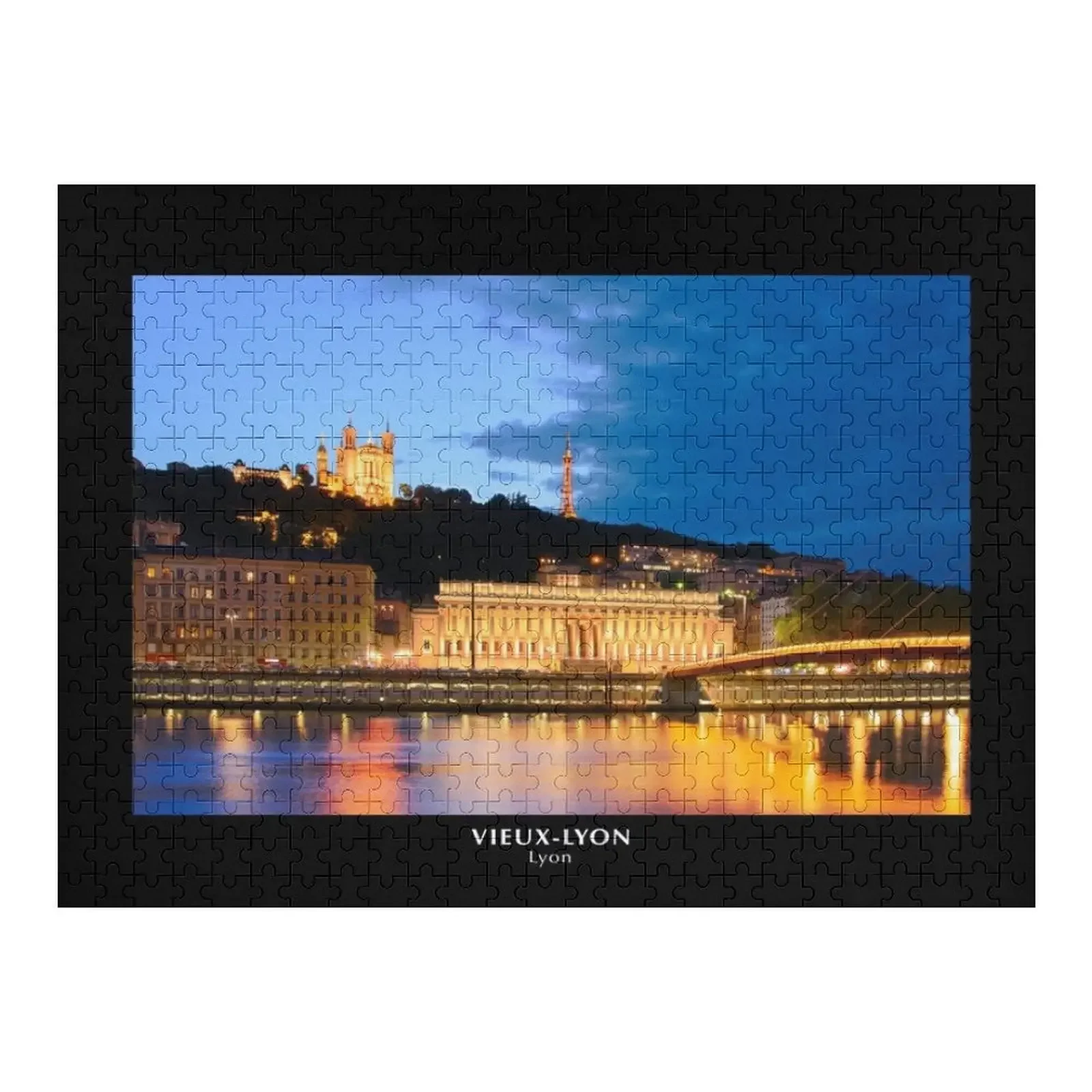 

Sunset over Old Lyon Jigsaw Puzzle Personalized Baby Toy Customized Picture Baby Toy Puzzle