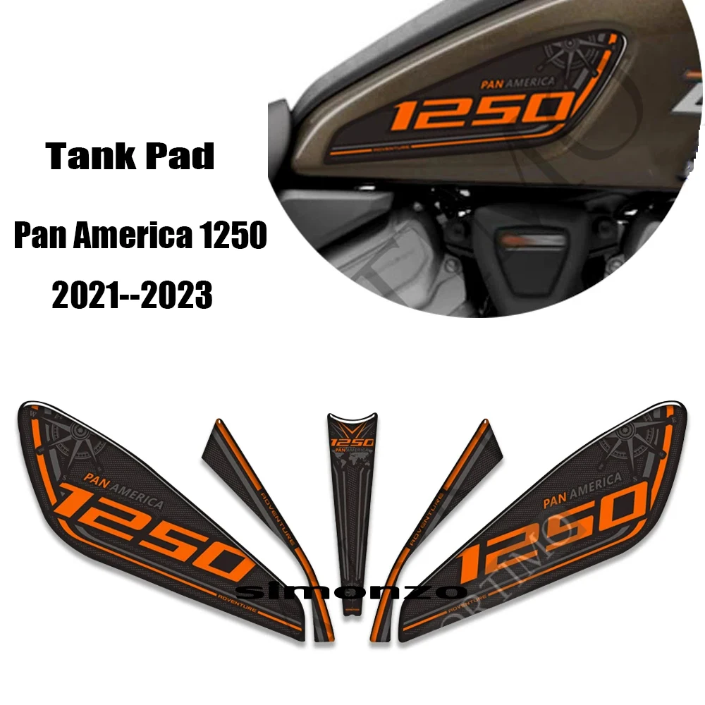 

Tankpad PA 1250 Stickers Tank Protection For Pan America 1250 Motorcycle Fuel Tank Sticker Decal PA1250S 2021-2023