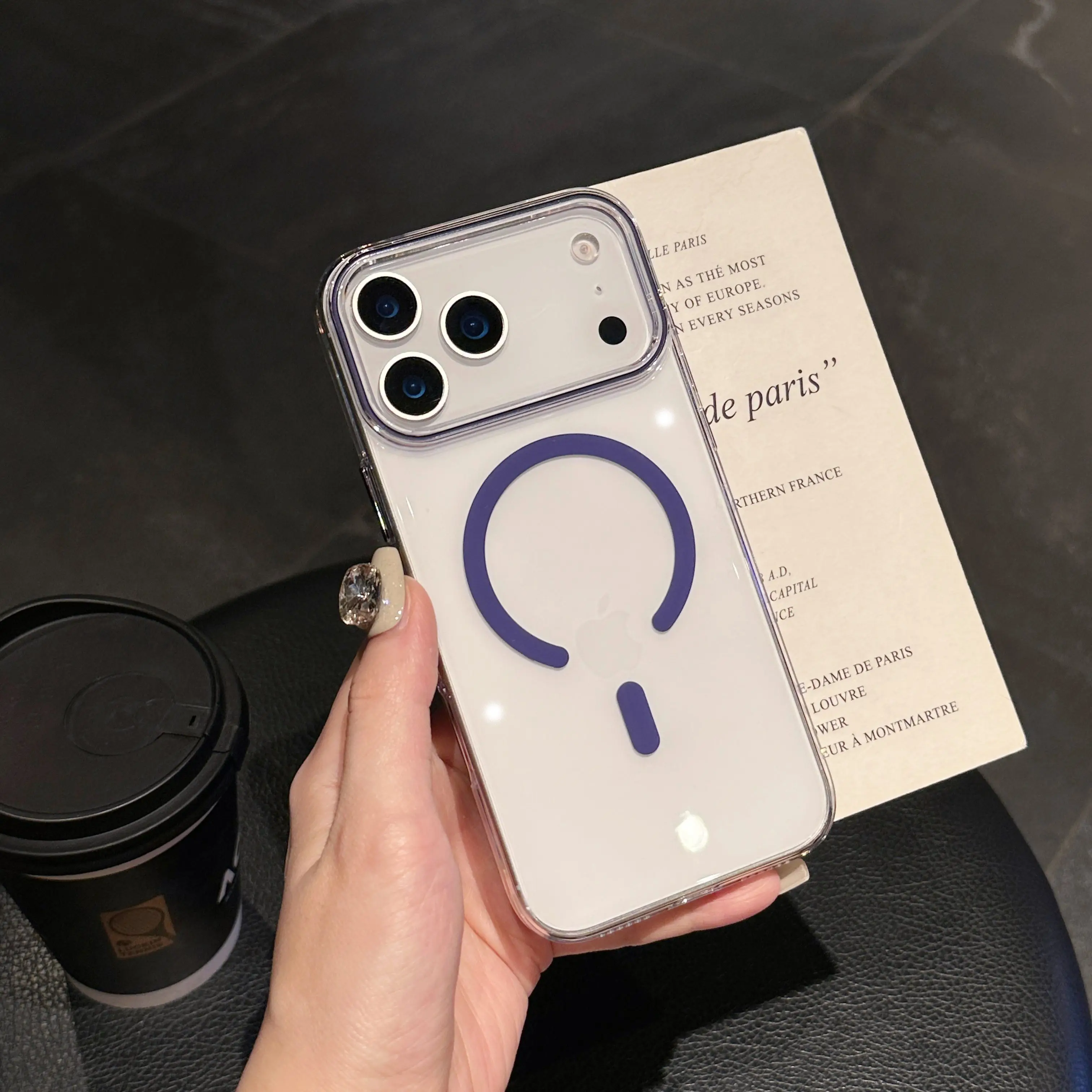 Clear Magnetic Shockproof Phone Case with Magsafe