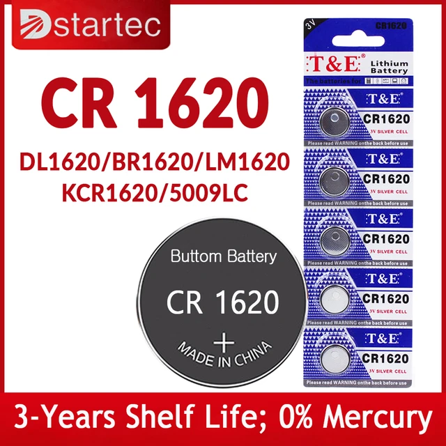 Environmental Protection Button Battery  Cr1620 3v Lithium Coin Battery -  New 10pcs - Aliexpress
