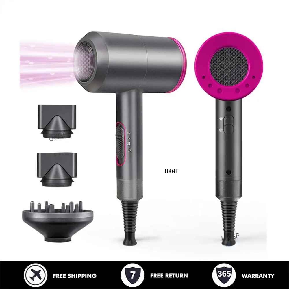 New Professional Hair Dryer Blow Drier Hot Cold Wind Temperature