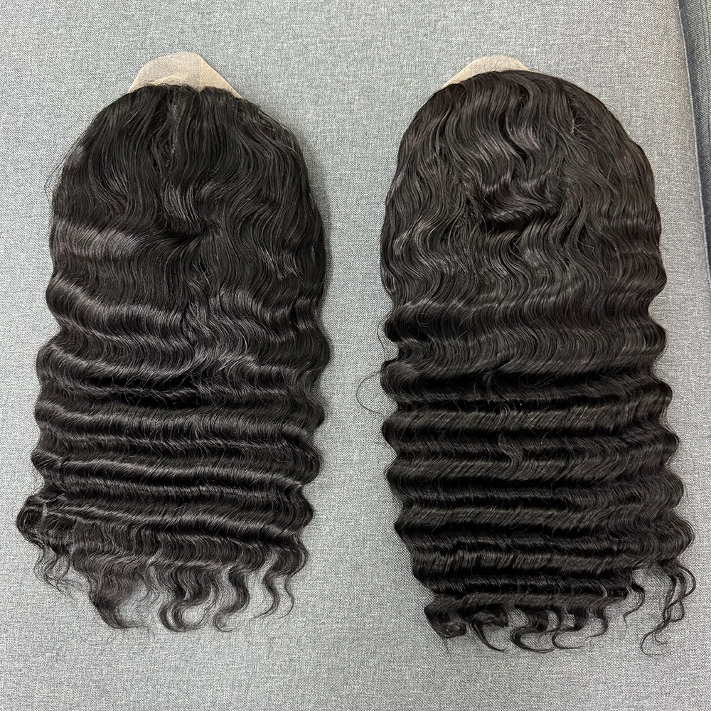 200% Density Deep Wave Human Hair Wigs 13x4 Lace Frontal Human Hair Wig Deep Curly Human Hair Wig for Black Women