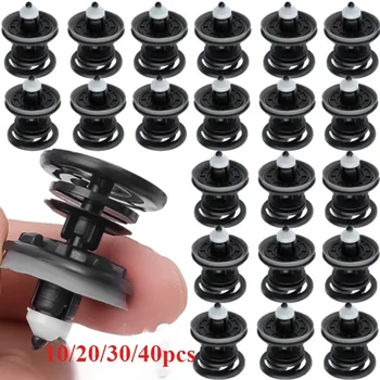 10/20/30/40pcs Car Door Panel Buckle Anti Slip Fastening Parts Auto Clip For Volkswagen Tiguan Passat Magotan Touareg Polo Cars
