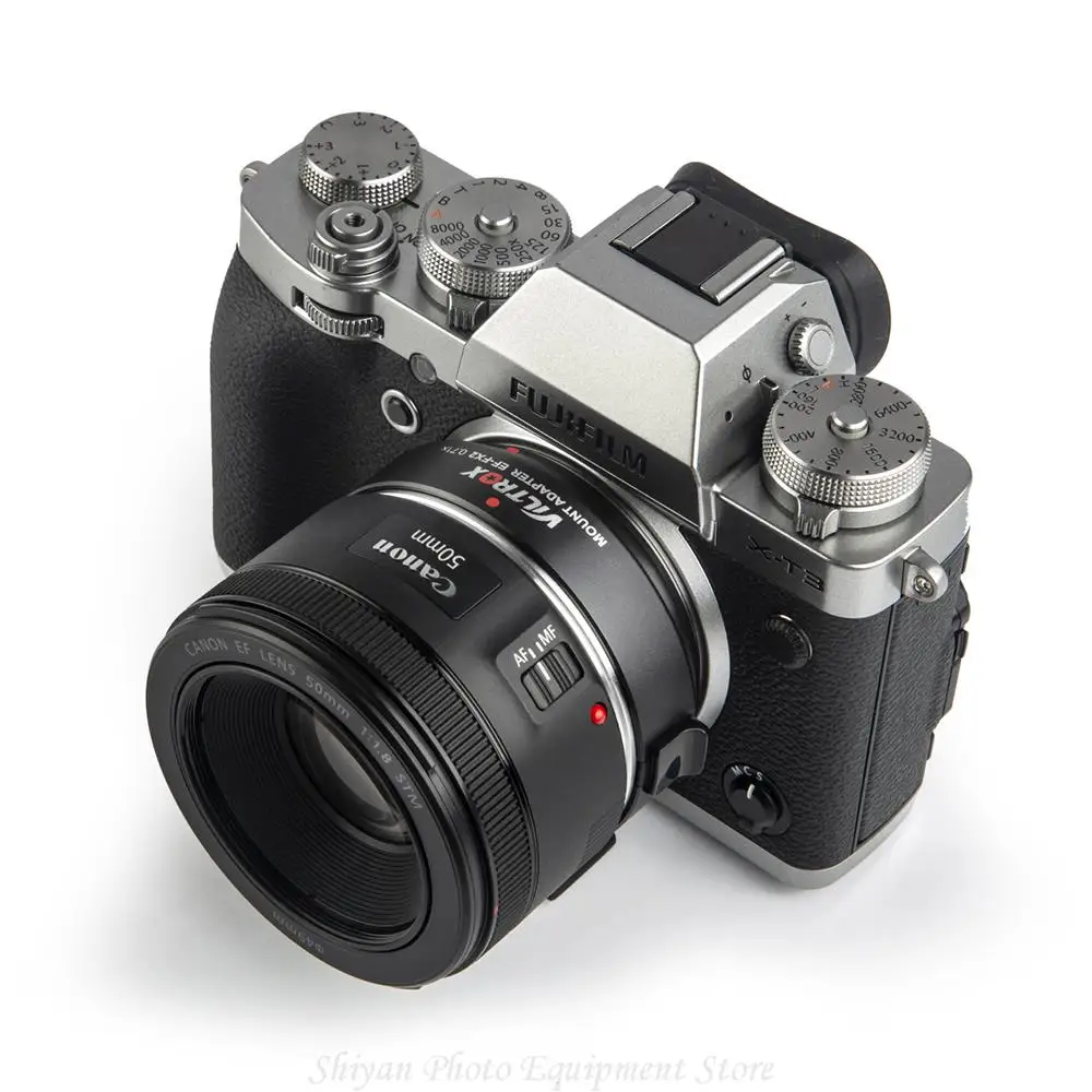 Viltrox-自動フォーカスブースターアダプター,キヤノンEFレンズから富士フイルムXマウントカメラX-H1 X-PRO1 X-E1 X-A1  X-E2S, 0.71x - AliExpress