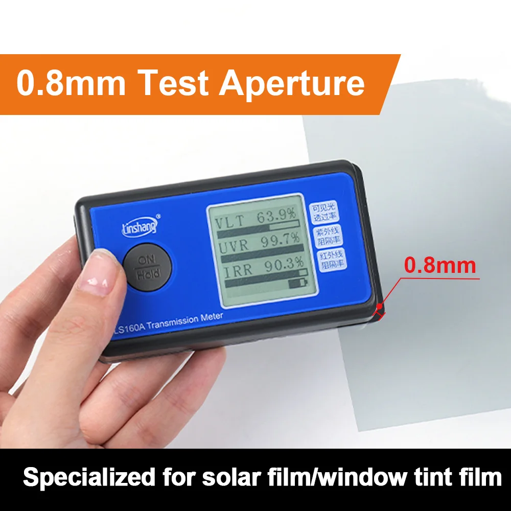 Window Tint Meter Solar Film Tester UV 365nm IR 1400nm VLT LS160 LS160A