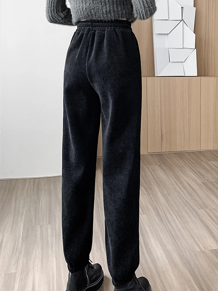 

Thickened Plush Sweatpants for Women Autumn Winter New Style Leggings Pants Versatile Slim Harun Pants Casual Pants Women