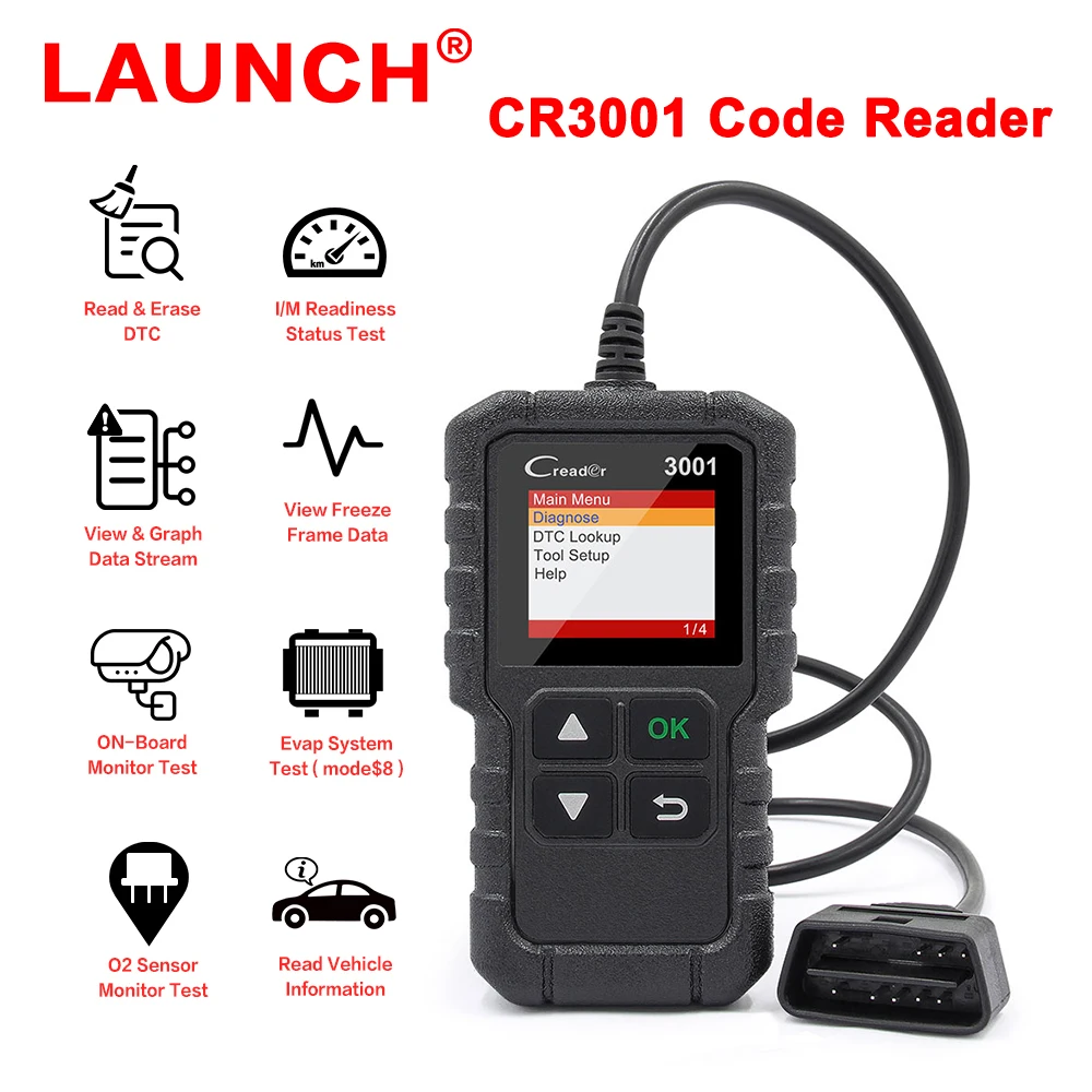 LAUNCH-X431-CR3001-Code-Reader-OBD2-Scanner-Check-Engine-Scan-Free ...