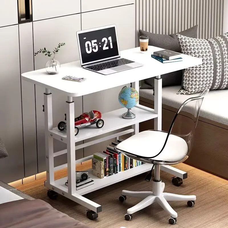 Simple Laptop Desk Lazy Bed Desk Learning Simple Small Table Learning Table Movable Bedside Adjustable Portable Laptop table 2